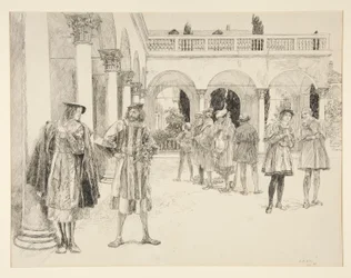 The Court of the Palace, fra Act IV, Scene ii, Two Gentlemen of Verona