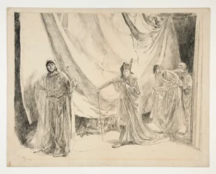 The Re-entrance of the Players, illustrasjon for Act V, Scene I, A Midsummer Night