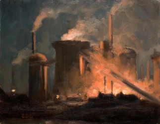 Masovner, natt (olje på plate)