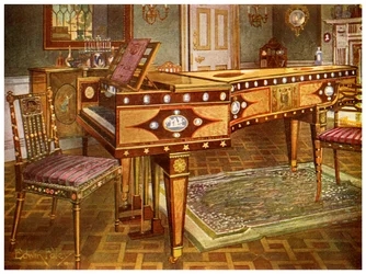 Sent på 1700-tallet dekorative møbler, 1911-1912.