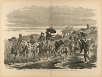Invasjonen av Maryland, 1864 – Fordrivelse av kveg og plyndring tatt fra bønder av Earlys kavaleri, fra «Soldaten i vår borgerkrig»