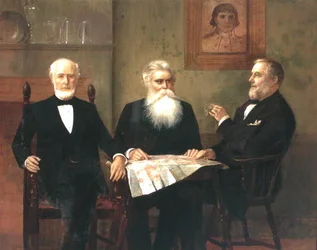 Charles Edwin Wilbour med to søskenbarn (olje på lerret)