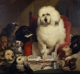 Juryrettssak, eller Å belære om loven, ca. 1840