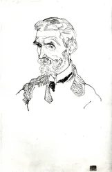 Et portrett av kunstnerens svigerfar, Johann Harms, 1915