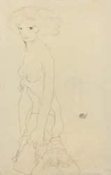 Naken kvinne; Madchenakt, 1911