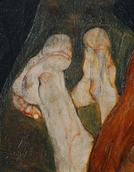 Kardinal og nonne (olje på lerret)