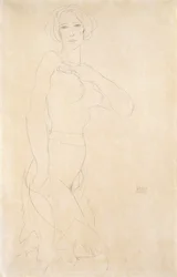Naken jente, 1912