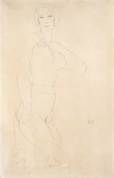 Naken jente; Madchenakt, 1912