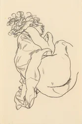 Naken liggende; Liegende, 1917