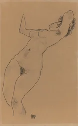 Liggende naken; Liggende naken, 1918