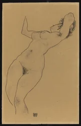 Liggende naken, 1918