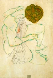 Sittende naken kvinne, 1914