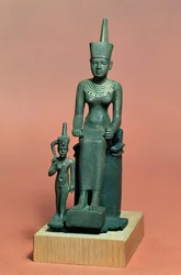 Figurer av Isis og Horus (bronse)