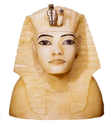 Baldakinvase av Tutankhamun (1370-1352 f.Kr.) Skulptur. Fra QUENA. Dayr al-Bahri, Kongenes dal, Tutankhamons grav i Kairo, Egyptisk museum i Kairo.