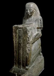 Egyptisk antikvitet: Ptahmose (eller Ptahmes, Ptahmosis), superintendent for farao Amenhotep III (eller Amenophis) 1390-1352 f.Kr. 18. dynasti. Firenze, Museo Archeologico