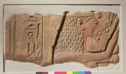 Relieff av Nefertiti, fra Karnak, New Kingdom (sandstein)