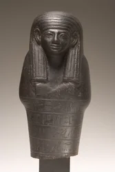 Shabti-figur for Amenemhat, New Kingdom (dioritt)