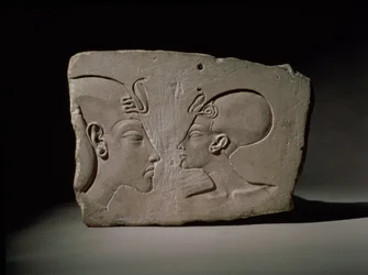 Wilbour-plaketten, fra moderne Amarna, New Kingdom (kalkstein)