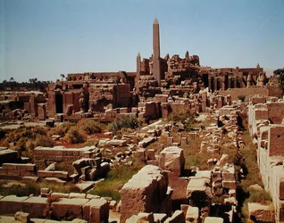 Utsikt over Temple of Amun, New Kingdom