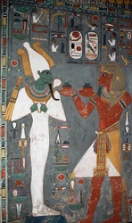 Veggmaleri, Sennedjems grav, Kongenes dal, Luxor, Theben (UNESCOs verdensarvsted)