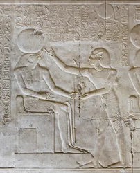 Basrelieff, tempelet til Seti I, Abydos, Egypt
