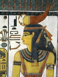 Egypt, Theben, Luxor, Queens Valley, Tomb of Nefertari, Vestibyle, Veggmalerier, Gudinnen Selket