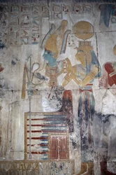 Malet relieff, Osiris-kapellet, Seti I-tempelet