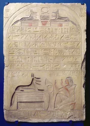 Stela av general Kasa, New Kingdom, ca. 1294-c. 1279 f.Kr. (malt kalkstein)