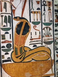 Graven til Nefertari / egyptisk gudinne Wadjet (veggmaleri)