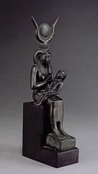 Gudinnen Isis som ammer barnet Horus, Senperioden