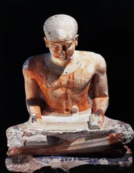 Sittende skriver, fra Giza, Egypt, 2575 f.Kr., IV dynasti