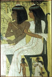 Det gamle Egypt, veggmaleri, Sennedjems grav, Adelsmannens grav, Theben, Deir el Medina