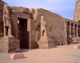 Egyptisk antikvitet: utsikt over Karnak-tempelet. Egypt