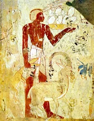 Egyptisk gravmaleri som viser dyreofringer