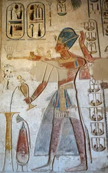 Farao, Horus-tempelet, Edfu (freske)