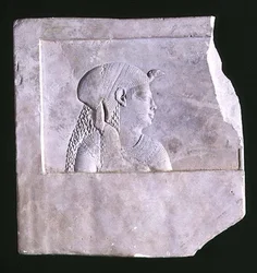 Skulptørmodell av en gudinne, ca. 246-222 f.Kr. (kalkstein)