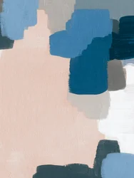 Blush Blue – Abstrakte blokker