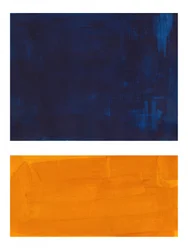 Indigo-oransje abstrakte blokker