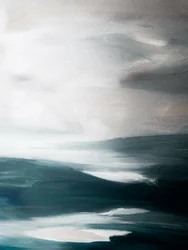 Fredfylt, abstrakt havlandskap