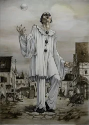 Melankolsk Pierrot-boble