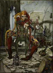 Den mystiske harlekinfiguren