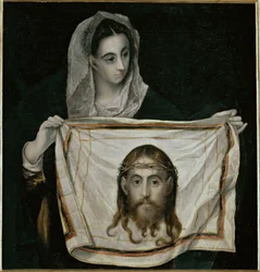 Den hellige Veronica med sudariumet (maleri på lerret)
