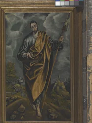 St. Judas Thaddaeus eller St. Thomas (olje på lerret)