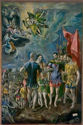 Martyrdøden til Saint Mauritius (maleri på lerret)
