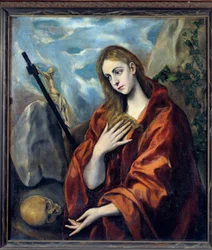 La Madeleine repentante-maleri (Vanita) av Domenikos Theotokopoulos dit El Greco (1541-1614) Sitges fra 1600-tallet. Cau Ferrat museum
