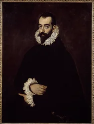Presume Portrait of the Duke of Benavente Maleri av Domenikos Theotokopoulos dit El Greco (1541-1614)