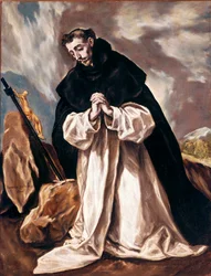Saint Dominica i bønn Maleri av Domenikos Theotokopoulos dit El Greco (1541-1614) 1598-1603 Søn. 120x88 cm katedralen i Toledo (Toledo)