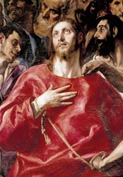 Kristi hån. Maleri av Domenikos Theotokopoulos dit El Greco (1540-1614)