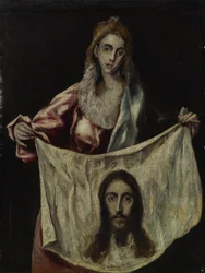 St. Veronica som holder sløret