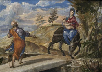 Flukten til Egypt, ca. 1570